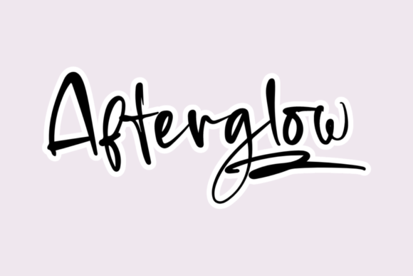 Afterglow: A Delicate Handwritten Typeface for Digital Warmth