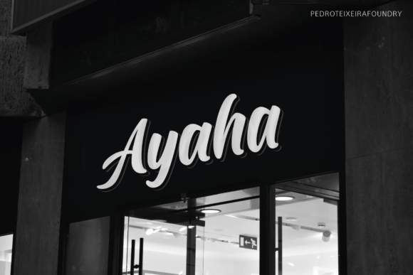 Ayaha: A Friendly Script Font That Feels Like Hand-Lettered Magic