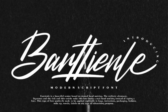 Barttienle: A Modern Handwritten Font