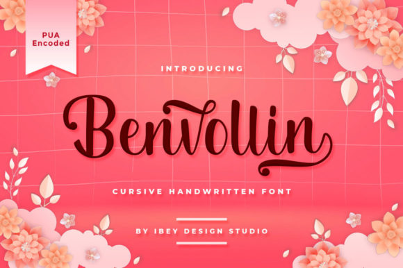 Benvollin: A Flowing Handwritten Font