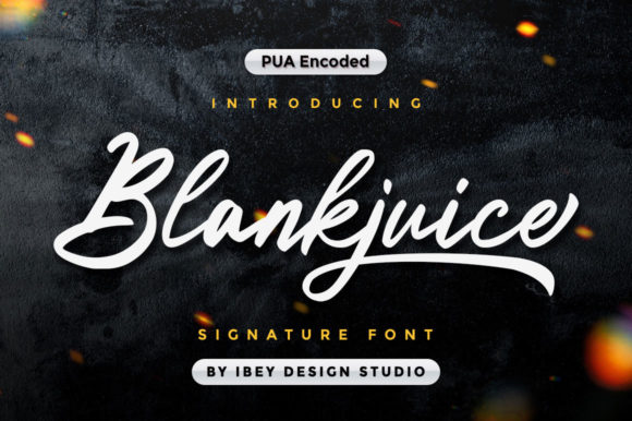 Blankjuice: A Signature Font for Editorial Design