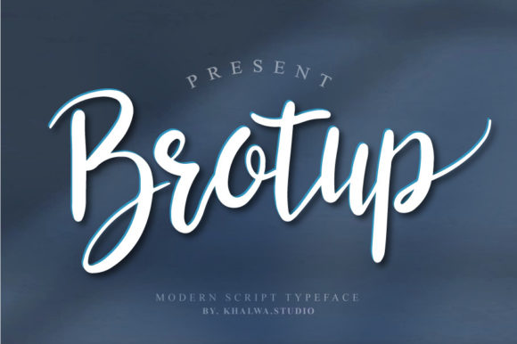 Brotup: A Handwritten Font for Web Design