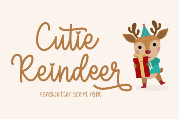 Cutie Reindeer Font for Web Design