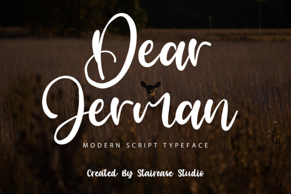 Dear Jerman: A Modern Script Font That Cuts Through the Feed