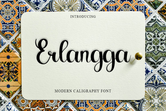 Erlangga: A Charming Handwritten Font for Warm, Human Branding