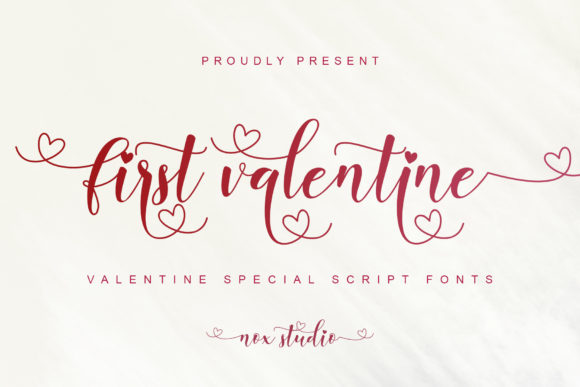 First Valentine: A Romantic Script Font