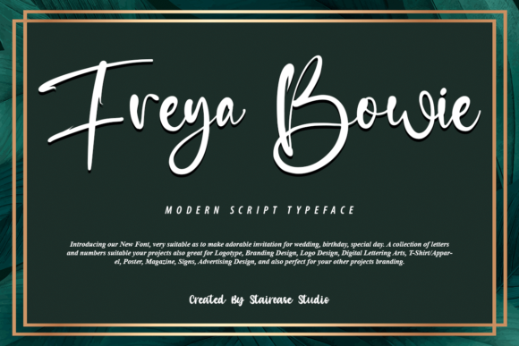 Freya Bowie Font for Business