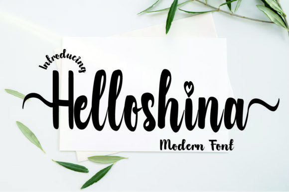 Helloshina Font: Stylish Script for Web Design