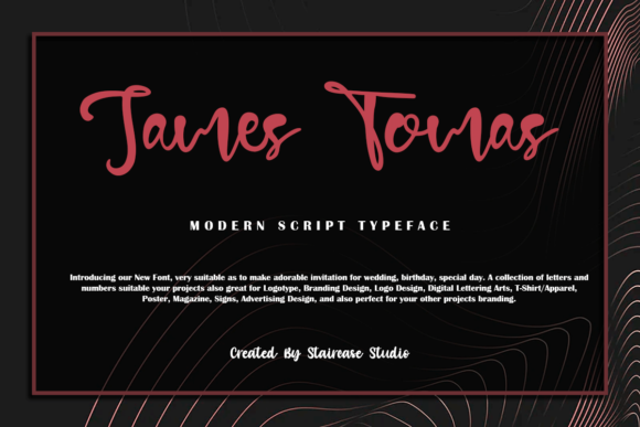 James Tomas: A Stylish Handwritten Font