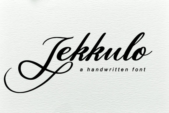 Jekkulo: A Refined Script Font for Small Business Branding