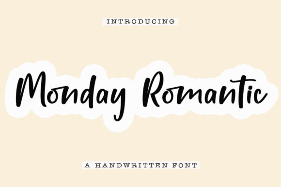Monday Romantic Font for Creative Campaigns