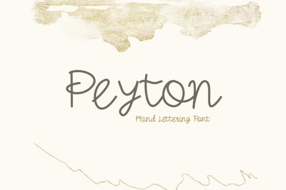 Peyton: A Cute Handwritten Font for Creative Projects