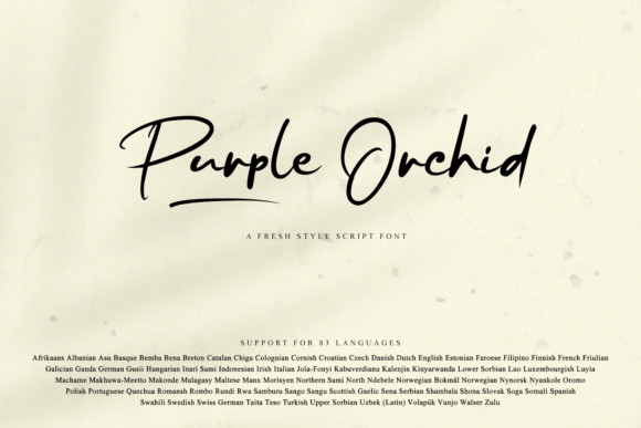 Purple Orchid: A Handwritten Typeface with Quiet Confidence