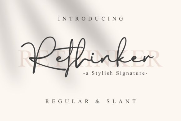 Rethinker: A Handwritten Font for Web Design
