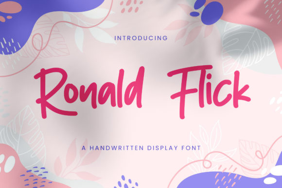 Ronald Flick Font Review