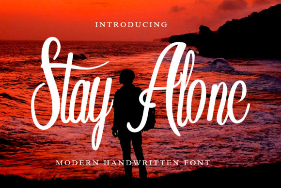Stay Alone Font: Handwritten Elegance for Crafters